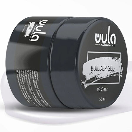 Protez Tırnak Jeli Builder 50ml Clear 02