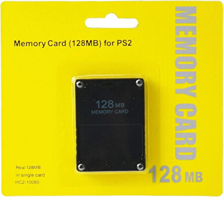 128 MB Play Station 2 Hafıza Kartı Ps2 Memory Card 128 Mb Sony Ps2 Uyumlu