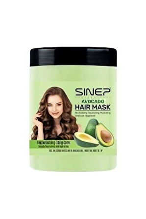 Sinep Kuru Yıpranmış ve Cansız Saçlar İçin Saç Maskesi 1000 Ml Avokado