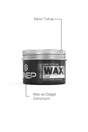 Sinep Pro-Care Premium Seri Clay Kil Mat Wax 100 Ml