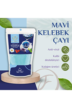 Mavi Kelebek çiçeği, Mor Reyhan, hibisküs, Nar çekirdeği,
Kuşburnu, ebegümeci - 250 Gram