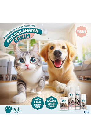 Kediler Ve Köpekler Için Şampuan Çilek 500 ml 100% Doğal Argan Yağlı