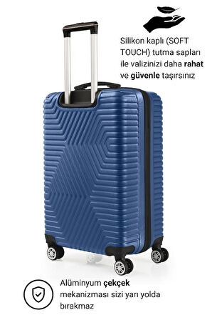 G&D Polo Suitcase Abs Çivit Mavi Orta Boy Valiz 600.05-O