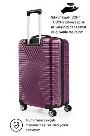 G&D Polo Suitcase Abs Mürdüm Orta Boy Valiz 600.09-O