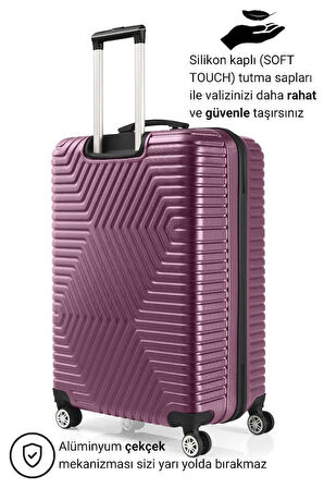 G&D Polo Suitcase Abs Mürdüm Büyük Boy Valiz 600.09-B