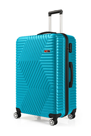 G&D Polo Suitcase Abs Turkuaz Büyük Boy Valiz 600.16-B