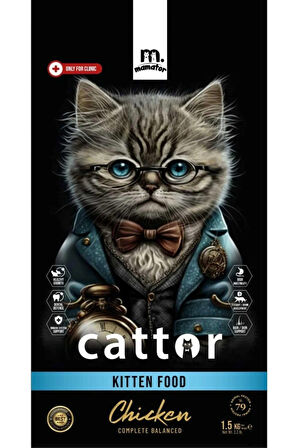Mamator Hipoalerjenik Cattor Kitten Yavru Kedi Maması 1.5 KG