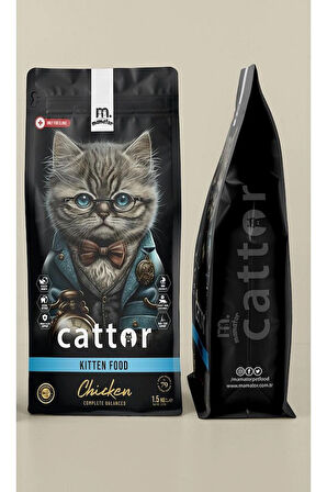 Mamator Hipoalerjenik Cattor Kitten Yavru Kedi Maması 1.5 KG