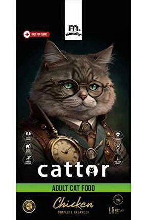 Mamator Hipoalerjenik Cattor Adult Yetişkin Kedi Maması 1.5 KG
