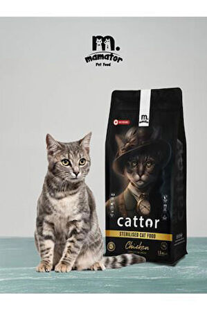 Mamator Hipoalerjenik Cattor Sterilesed Kısır Kedi Maması 1.5 KG