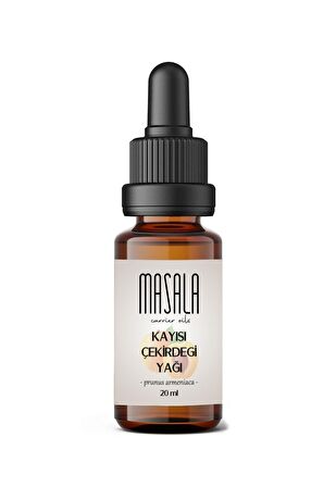 Masala Saf Kayısı Çekirdeği Yağı 20 ml. (Apricot Kernel Oil)  Soğuk Pres