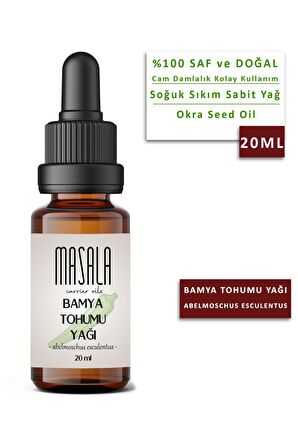 Masala Bamya Tohumu Yağı 20 ml. (Okra Seed Oil) 