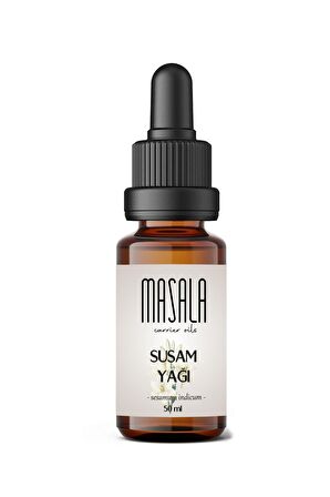 Masala Susam Yağı 50 ml. Soğuk Pres (Sesame Seed Carrier Oil)