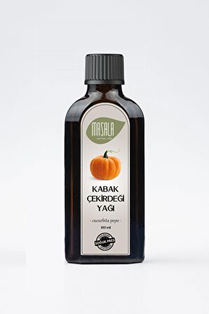 Masala Kabak Çekirdeği Yağı 100 ml. - Soğuk Pres (Pumpkin Seed Oil)