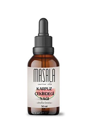 Masala Karpuz Çekirdeği Yağı 50 ml. - Soğuk Pres (Watermelon Seed Carrier Oil)