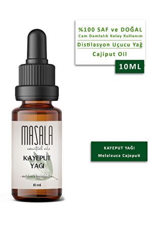 Masala Saf Kayeput Yağı 10 ml. - (Cajeput Essential Oil) 