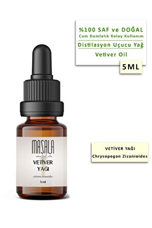 Masala Vetiver Yağı 5 ml - (Vetiver Essential Oil)