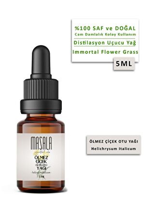 Masala Ölmez Çiçek Yağı 5 ml - Altın Otu (Helichrysum Essential Oil)