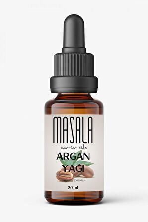 Masala Saf Argan Yağı 20 ml. Soğuk Pres (Argan Carrier Oil) 