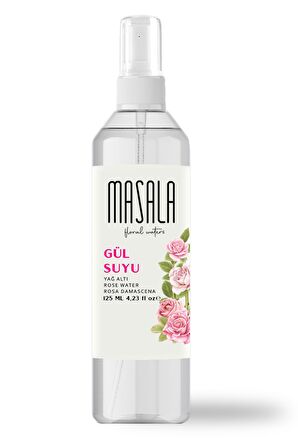 2 Adet Saf Gül Suyu 125 ml %100 Doğal Yağlı Hidrosol - Tonik Rose Floral Water Hydrosol Tonic