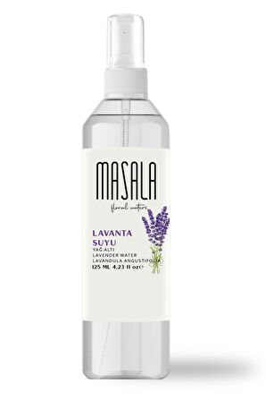 Masala Saf Lavanta Suyu 125 ml %100 Doğal Yağlı Hidrosol - Tonik Lavender Floral Water Hydrosol Tonic