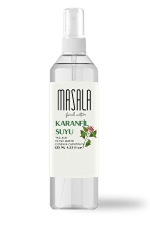 Masala 2 Adet Saf Karanfil Suyu 125 ml %100 Doğal Yağlı Hidrosol - Tonik Clove Floral Water Hydrosol Tonic