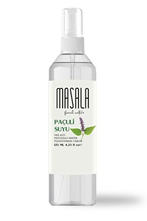 Masala Saf Paçuli Suyu 125 ml %100 Doğal Yağlı Hidrosol - Tonik Clove Floral Water Hydrosol Tonic