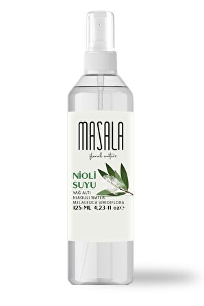 Masala Saf Nioli Suyu 125 ml %100 Doğal Yağlı Hidrosol - Tonik Niaouli Water Hydrosol Tonic