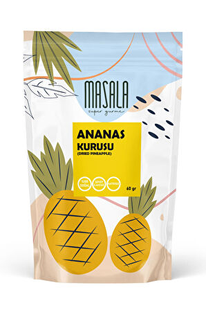 Ananas Kurusu Şeker İlavesiz Naturel 60 Gram (Dried Pineapple)