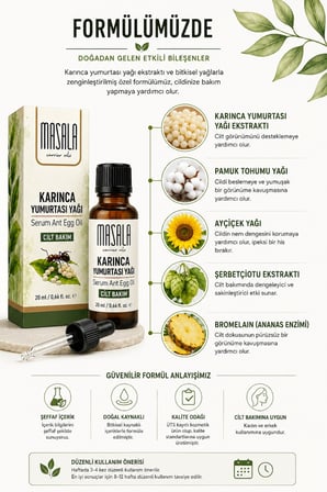 Karınca Yumurtası Yağı 20 ml – Epilasyon ve Ağda Sonrası Cilt Bakım Serumu