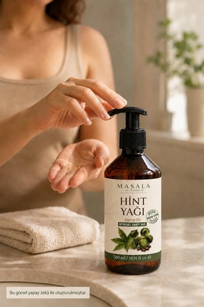 Soğuk Sıkım Hint Yağı 500 Ml –   Castor Oil, Kilitli Kapak Ve Pompa Hediyeli