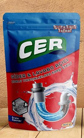 CER GİDER VE LAVABO AÇICI 900 GRAM