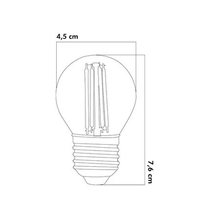 Heka Led Ampul 6W 3000K E27 (Gün Işığı) ERD-42