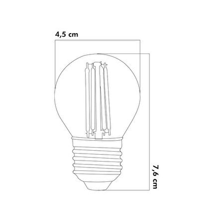 Heka Led Ampul 6W 3000K E27 (Gün Işığı) ERD-239