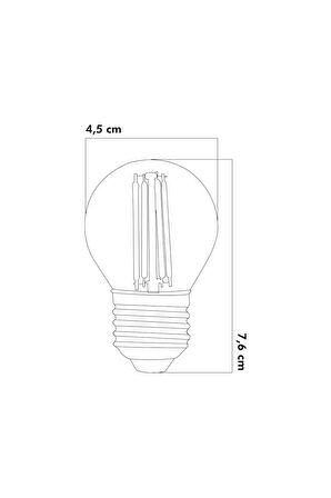 LED Ampul 6W 3000K E27 (Gün Işığı) 10'lu ERD-239