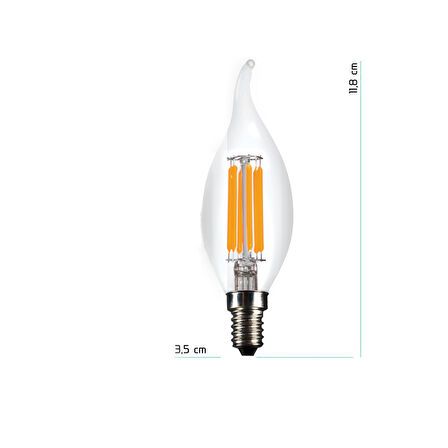 Lambam Led Ampul 4W 3200K E14 (Gün Işığı) ERD-23