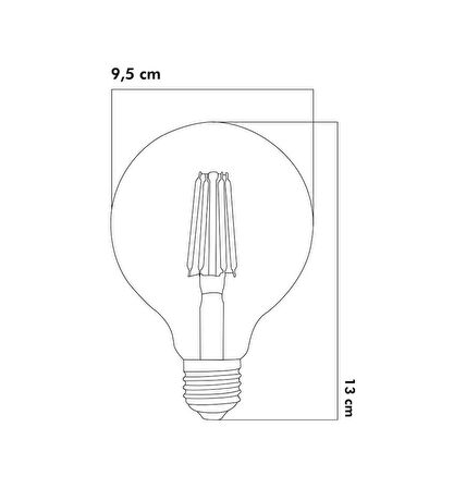 Lambam Led Ampul 4W 2500K E27 (Gün Işığı) ERD-30