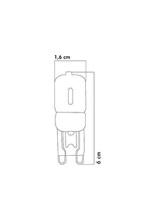 Smd LED Ampul G9 3W 3000k Gün Işığı 5'li ERD-263