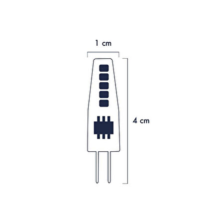 Heka Cob Led Ampul G4 2W 3000K ERD-266