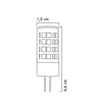 Heka Smd Led Ampul 5 Watt G4 Gün Işığı ERD-267