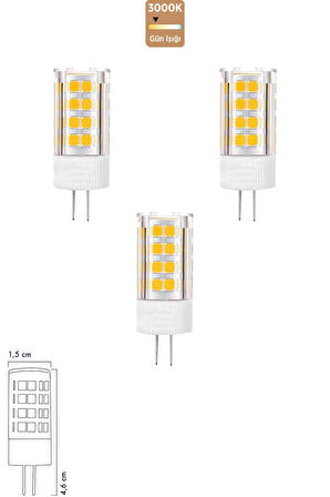 Smd Led Ampul 5 Watt G4 Gün Işığı 3'lü ERD-267