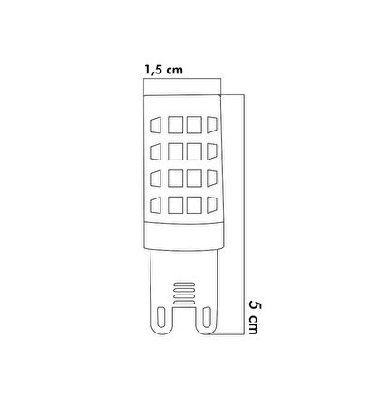 Heka Smd Led Ampul G9 5W 3000k Gün Işığı ERD-268