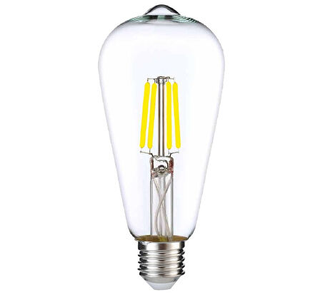 Heka Rustik Led Ampul E27 ST64 6W 6500K Beyaz Işık ERD-209