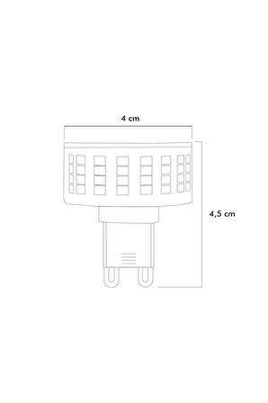 Smd LED Ampul G9 9W 3000K 10'lu ERD-270