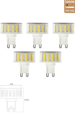 Smd LED Ampul G9 9W 3000K 5'li ERD-270
