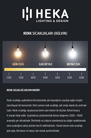 Heka Led E27 St64 Ampul 8W 2500K Gün Işığı ERD-53