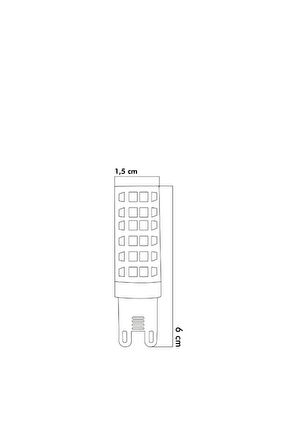 UZUN MISIR ŞEFFAF 7 W 3000K G9 LED AMPUL ERD-289 3'lü