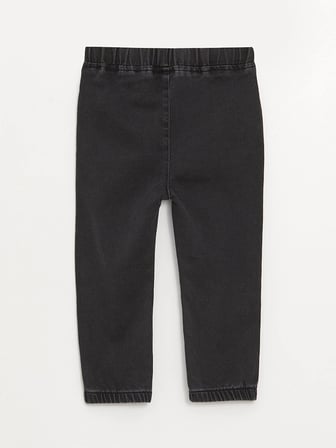 LCW baby Antrasit Beli Lastikli Basic Erkek Bebek Jean Pantolon