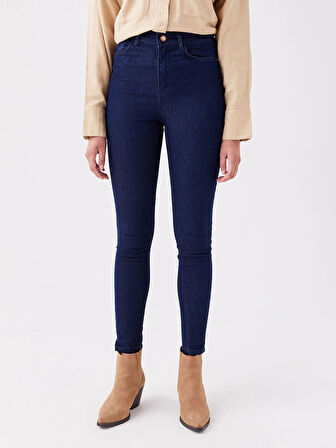 LCW Jeans İNDİGO Yüksek Bel Jüpiter Süper Skinny Fit Kadın Jean Pantolon