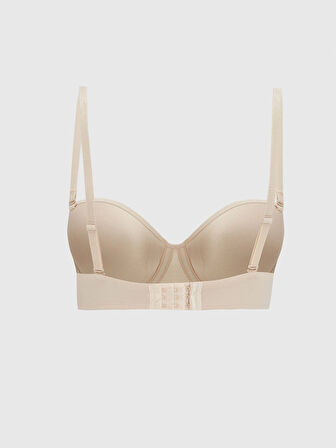 LCW DREAM Pembe Balenli Dolgusuz Düz Straplez Sütyen